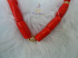 New Coral Design His & Her 2 in 1 Couple Bridal Party Groom Wedding Jewellery Set