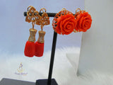 New Original Coral Design Bridal Party Groom Wedding Jewellery Set