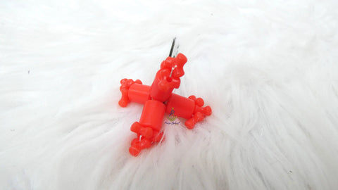 Nigerian Edo Coral Bridal Jewelry – Traditional Beaded Hair Pins for Wedding Celebrants PrestigeApplause Jewels