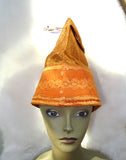 Orange Gold Purple Gold Men Aso Oke Groom Fila Cap Hat UK Dispatch