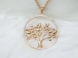 Big Tree of Life Gold Plated Popular Design Necklace Bridal Cocktail Gift for Women Necklace - Great as Gift