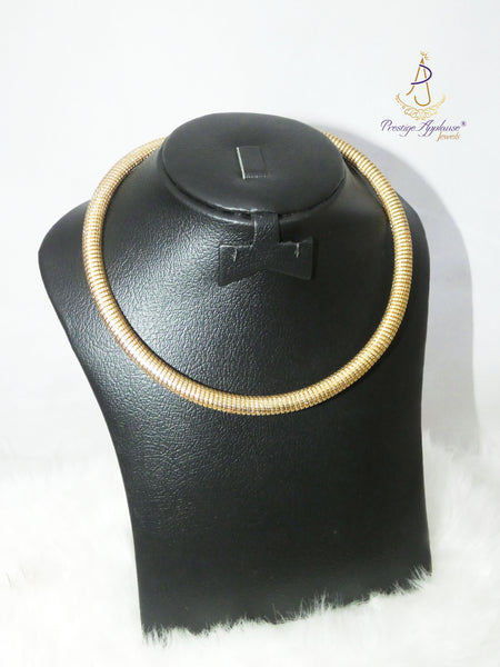 Italian Gold Plated Choker Just Necklace Jewellery