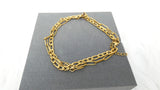 Gold Layered Chain Bracelet, Figaro Paperclip Links | Women's Statement Jewellery