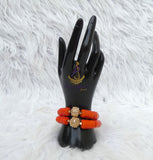 Original Coral Men Women Unisex Bracelet Groom Bridal Celebrant Jewellery