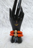 Original Coral Men Women Unisex Bracelet Groom Bridal Celebrant Jewellery