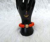Original Coral Men Women Unisex Bracelet Groom Bridal Celebrant Jewellery