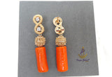 Artificial Traditional Africna Nigerian Coral Bead Bracelet with Beautiful Coral earring Jewellery