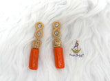 Artificial Traditional Africna Nigerian Coral Bead Bracelet with Beautiful Coral earring Jewellery