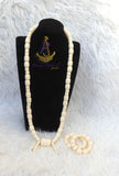 White Igbo Delta Edo Elephant Tusk Red Coral Groom men African Beads Jewellery Set