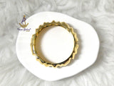 Luxury Gold Statement Bangle Bracelet – Bold Sculpted Cuff | PrestigeApplause Jewels