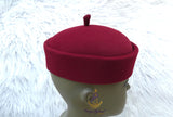 Dark Red  Traditional Chief Style Hat Cap Black Groom Wedding Men Boys Children Kids Cap