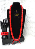 PrestigeApplause African Bead Necklace Set | Igbo Wedding Jewellery | Luxury Cultural Bridal Set New Design