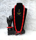 PrestigeApplause African Bead Necklace Set | Igbo Wedding Jewellery | Luxury Cultural Bridal Set New Design