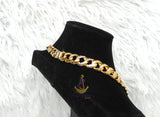 Italian Gold Replica Cuban Link Thick Chain & Bracelet Gold Plated Set |Chunky Gold Necklace | Luxury Statement Jewellery