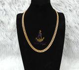 Gold Plated Two Ways Cuban Unisex Necklace – Elegant Jewellery for Men & Women | Perfect as a Gift