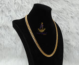 Gold Plated Two Ways Cuban Unisex Necklace – Elegant Jewellery for Men & Women | Perfect as a Gift