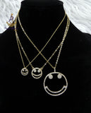 Popular Smiley Face Crystal Necklace – Cute Minimalist Emoji Pendant Chain for Women | PrestigeApplause