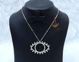 PrestigeApplause Gold Plated Eye Crystal Pendant Necklace – Luxury Protection Jewelry