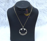 Popular Smiley Face Crystal Necklace – Cute Minimalist Emoji Pendant Chain for Women | PrestigeApplause