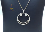 Popular Smiley Face Crystal Necklace – Cute Minimalist Emoji Pendant Chain for Women | PrestigeApplause