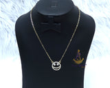 Popular Smiley Face Crystal Necklace – Cute Minimalist Emoji Pendant Chain for Women | PrestigeApplause