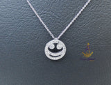 Popular Smiley Face Crystal Necklace – Cute Minimalist Emoji Pendant Chain for Women | PrestigeApplause