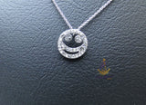 Popular Smiley Face Crystal Necklace – Cute Minimalist Emoji Pendant Chain for Women | PrestigeApplause