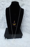 Roman Numeral Crystal Necklace | Silver Circle Pendant Necklace | Elegant Women Jewellery | Luxury Rhinestone Necklace