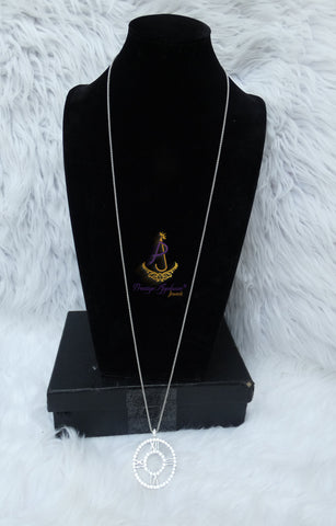 Roman Numeral Crystal Necklace | Silver Circle Pendant Necklace | Elegant Women Jewellery | Luxury Rhinestone Necklace
