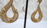 Elegant Gold Cubic Zirconia Cocktail Party Bridal Earring Jewellery - Elegant Bridal & Evening Jewellery