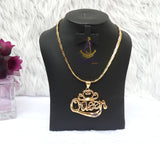 QUEEN Italian Gold Plated Crown Pendant Necklace Elegant Jewellery for Men & Women | Gift