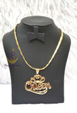 QUEEN Italian Gold Plated Crown Pendant Necklace Elegant Jewellery for Men & Women | Gift
