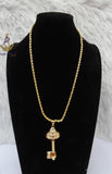 PrestigeApplause KEY Italian Gold Plated Pendant Necklace Elegant Jewellery for Men & Women | Gift
