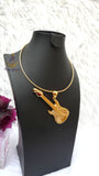 PrestigeApplause GUITAR Italian Gold Plated Crown Musical Pendant Necklace Elegant Jewellery for Men & Women | Gift