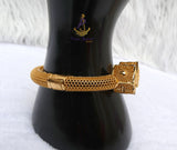 Luxury Gold Plated Filigree Cube Bracelet & Adjustable Ring Set – Elegant Statement Jewellery for Women