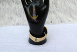 Modern Statement Gold Plated Cuff Bracelet Bangle Jewellery Great as Gift