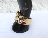 Modern Statement Gold Plated Cuff Bracelet Bangle Jewellery Great as Gift