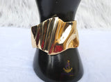 Modern Statement Gold Plated Cuff Bracelet Bangle Jewellery Great as Gift