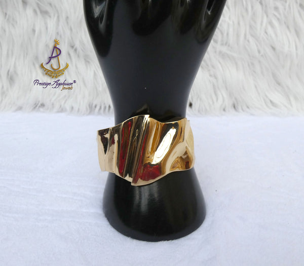 Modern Statement Gold Plated Cuff Bracelet Bangle Jewellery Great as Gift