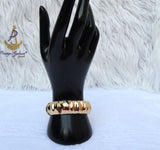 Gold Plated  Cuff Bracelet Modern Statement Bangle Jewellery Great as Gift