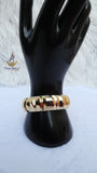 Gold Plated  Cuff Bracelet Modern Statement Bangle Jewellery Great as Gift