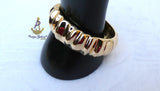 Gold Plated  Cuff Bracelet Modern Statement Bangle Jewellery Great as Gift