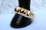 Gold Plated  Cuff Bracelet Modern Statement Bangle Jewellery Great as Gift