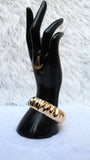 Gold Plated  Cuff Bracelet Modern Statement Bangle Jewellery Great as Gift