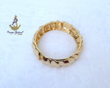 Gold Plated  Cuff Bracelet Modern Statement Bangle Jewellery Great as Gift