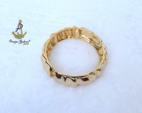 Gold Plated  Cuff Bracelet Modern Statement Bangle Jewellery Great as Gift