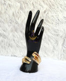 Bold Gold Plated S Wave Cuff Bracelet – Modern Statement Jewellery