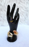 Bold Gold Plated S Wave Cuff Bracelet – Modern Statement Jewellery