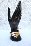 Bold Gold Plated S Wave Cuff Bracelet – Modern Statement Jewellery