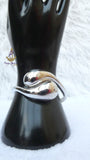 Lush Cuff Silver Plated Bracelet  Modern Bangle Statement Silver Bracelet Jewellery Gift for Her